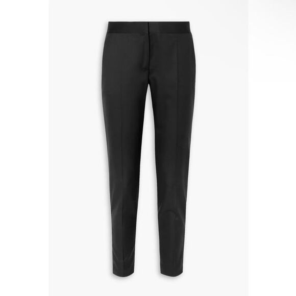 Stella McCartney Vivian Wool Skinny Zip-Cuff Pants in Black Size 42 - Picture 8 of 12